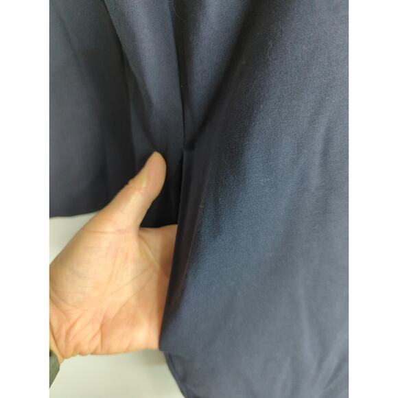 Uniqlo Women's Solid 3/4 Sleeve Mini Dress Navy Blue  Medium NWT Preppy Academia - Picture 3 of 9